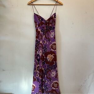 Express spaghetti strap cross back dress Small